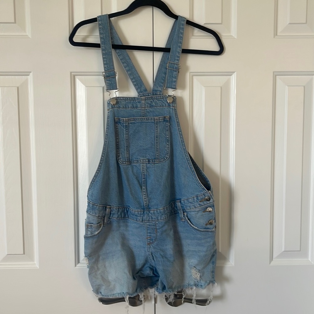 Isabel denim Maternity Overalls